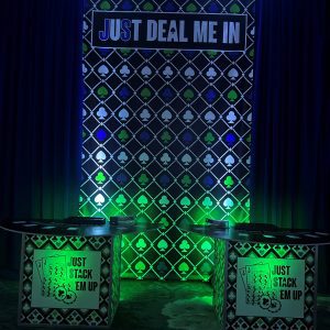 LED Light Up Blackjack Casino Table