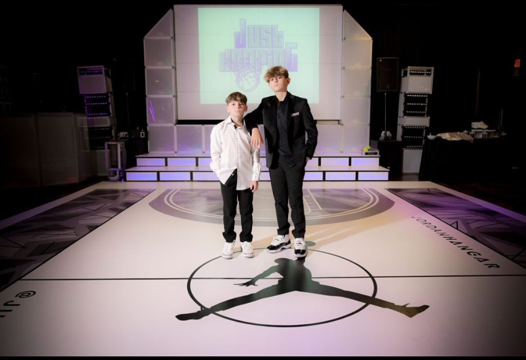 Custom Dance Floor with Jumpman logo