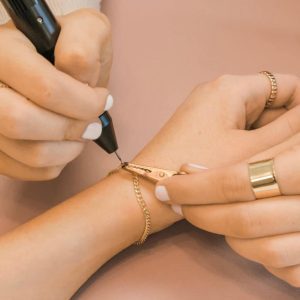 Permanent jewelry for DIY party swag